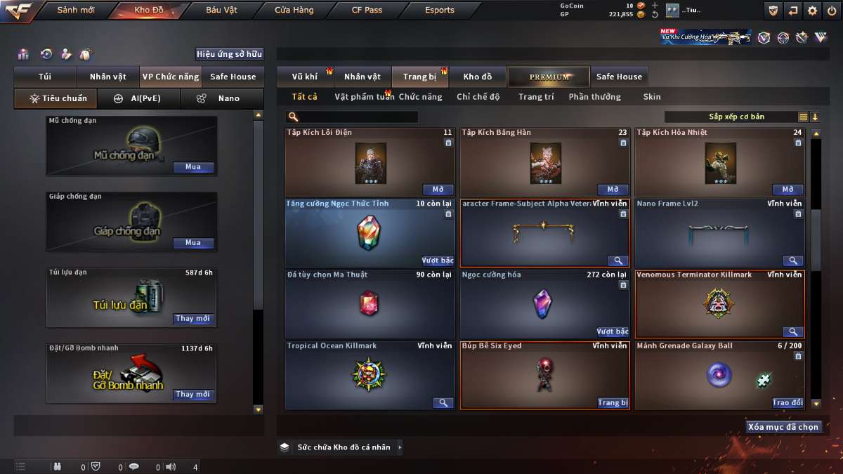 shop acc cf uy tin gia re